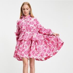 DREAM Sister Jane Pink Jacquard Dress